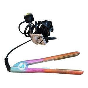 Chi BB Rainbow Ombre 1" Flat Iron Ceramic Straightener GF1029. Case not included